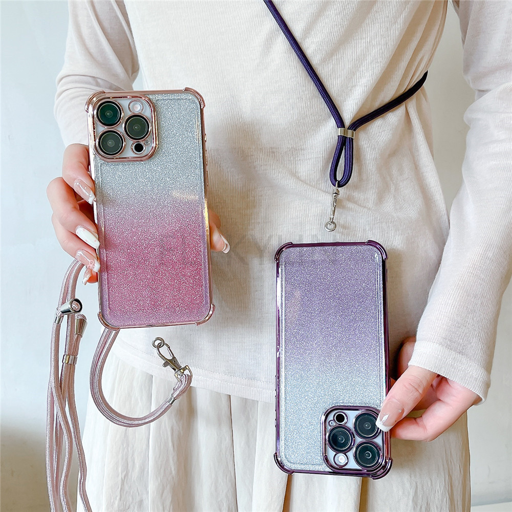Huawei Nova 12 - Shockproof Glitter Plating Phone Case For
