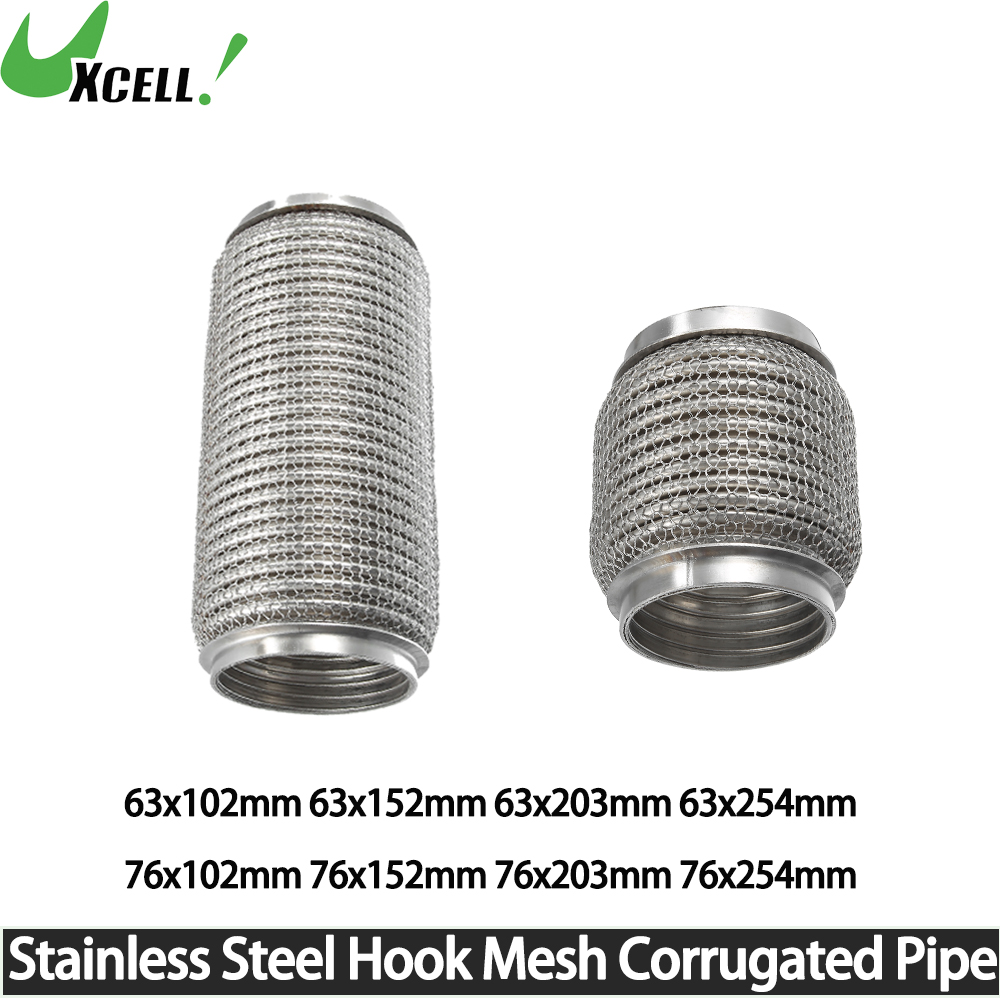 Stainless Mesh Band - UXCELL Car Exhaust Flexible Pipe Stainless