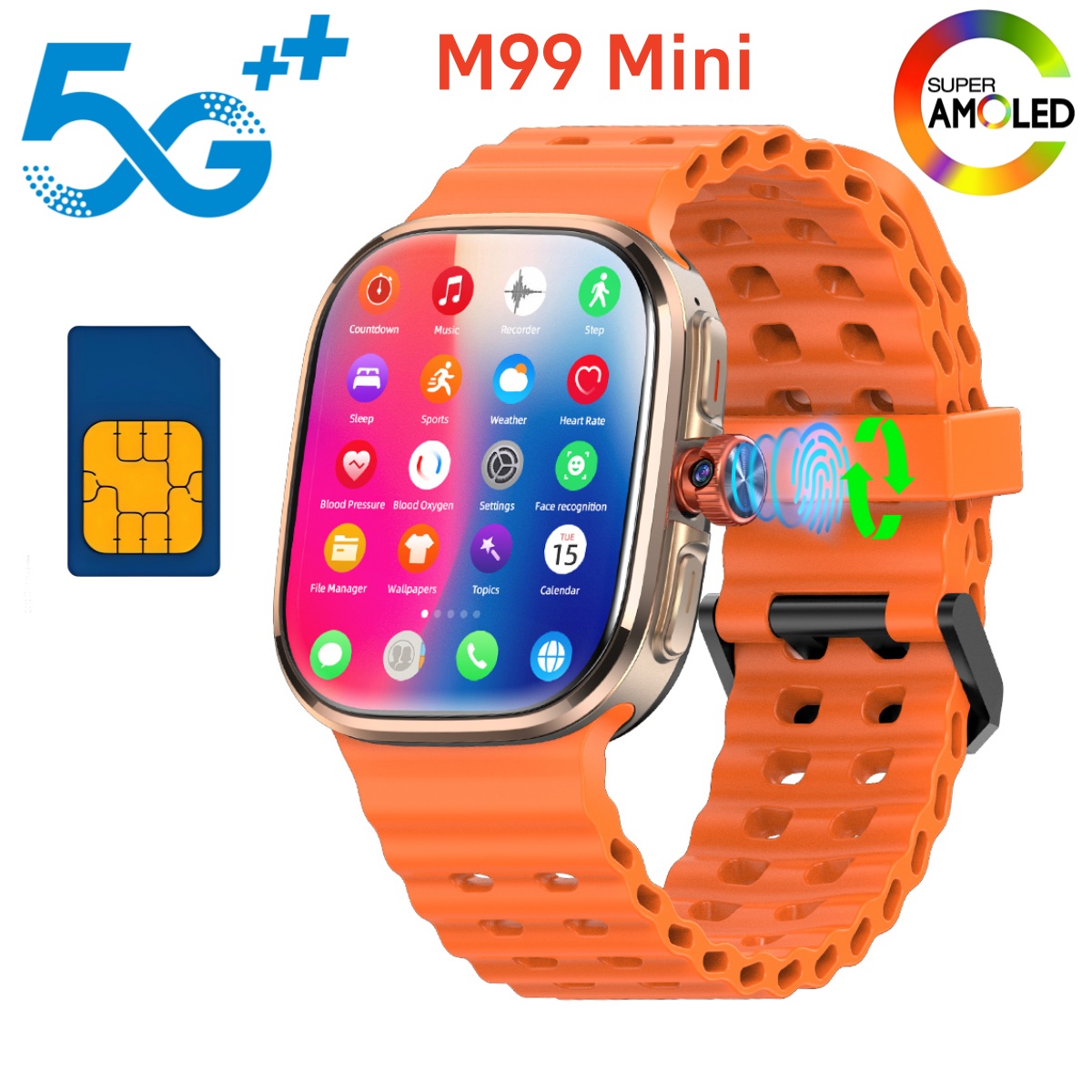 M99 Mini Smartwatch 5G Android - Smartwatch Id ulasan dan harga