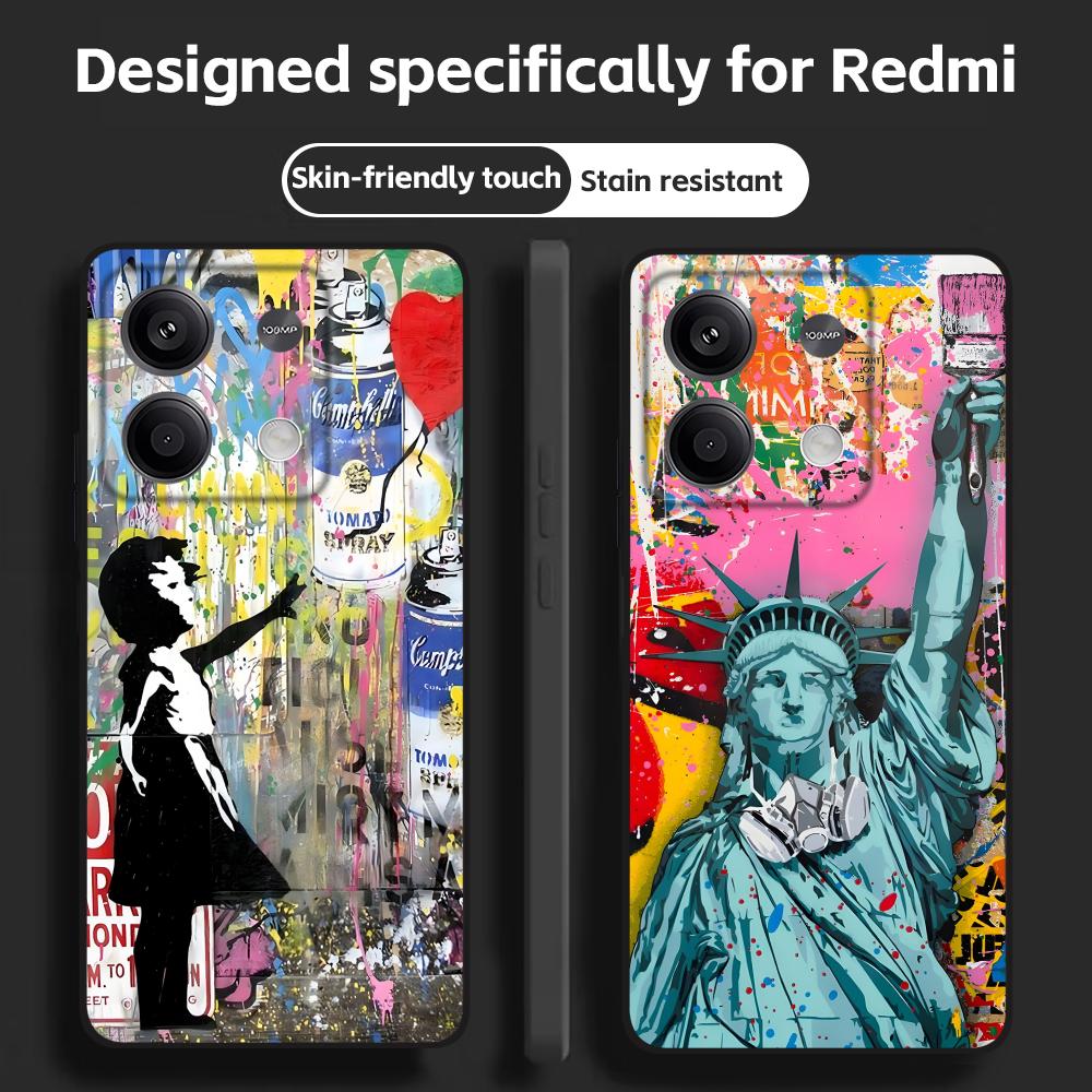 Banksy Graffiti Art  Phone Cas - Xiaomi Redmi Note 14 ulasan dan harga