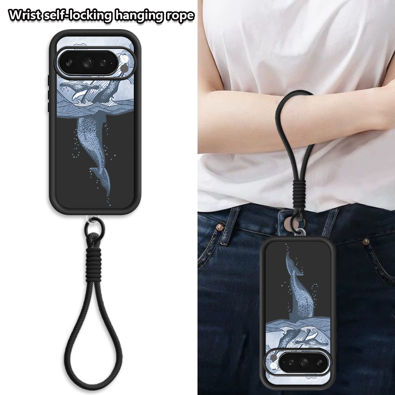 Humpback Whale Print Wrist Str - Google Pixel 9 Pro ulasan dan harga