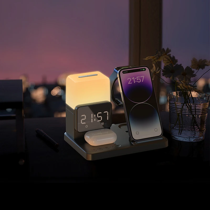 6 in 1 Wireless Charger Stand  - Smartwatch X12 ulasan dan harga