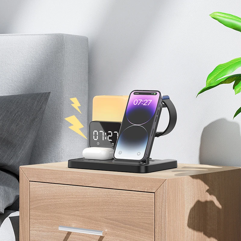 6 in 1 Wireless Charger Stand  - Smartwatch X12 ulasan dan harga