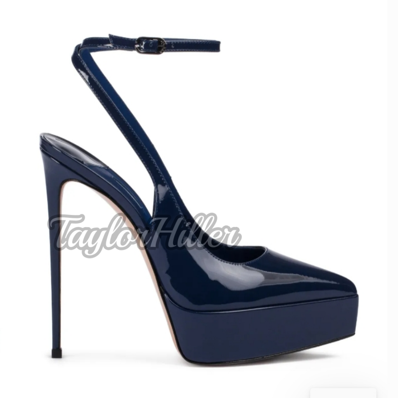 Cherry Red Platform Heeled San - Leather Classic Strap ulasan dan harga