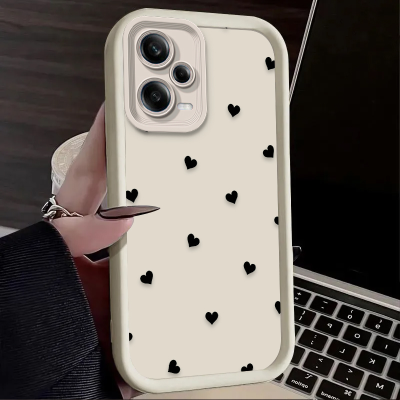 Black Love Heart Bowknot Phone - Xiaomi Redmi Note 14 ulasan dan harga