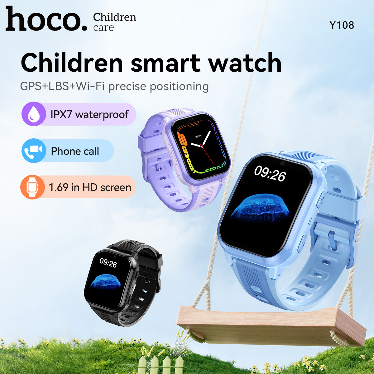 HOCO Y108 1.69inch HD LCD Curv - Smartwatch Id ulasan dan harga