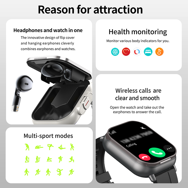 New TWS 2 in 1 Smart Watch wit - Smartwatch Headset ulasan dan harga